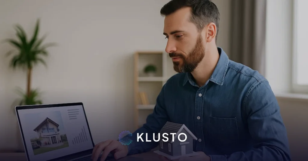 Real estate SEO cluster strategy planned with Klusto for a boutique agency blog
