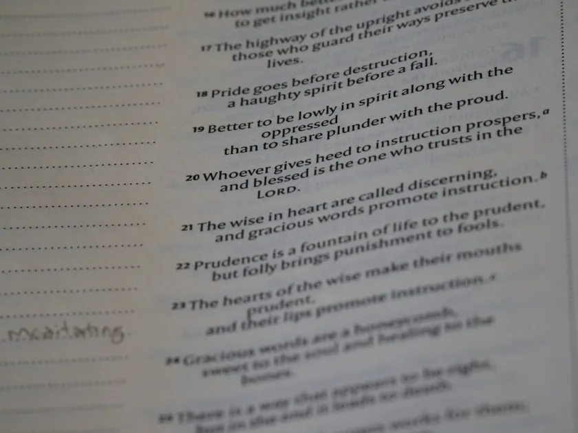 a page of a book with writing