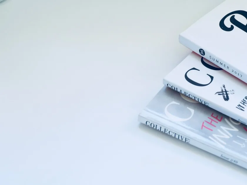 three books on surface