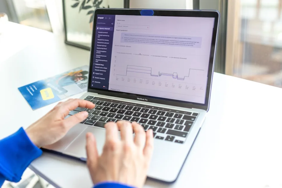 WordPress blog automation SEO analytics dashboard showing organic traffic growth over time