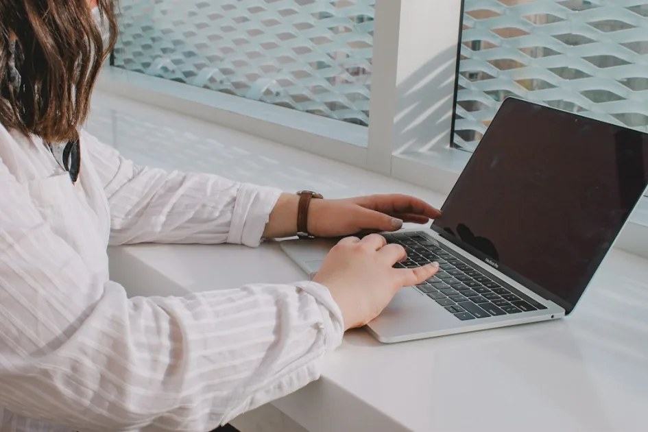 evergreen content with ai workflow shown on a laptop during a content audit
